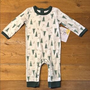 Burt's Bees Baby Green Tree Print Bodysuit